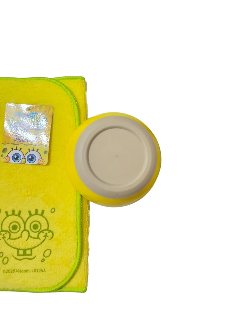 SpongeBob Squarepants Yellow Pet Dog Puppy Food Bowls‎ Character Mat Squeaky Toy